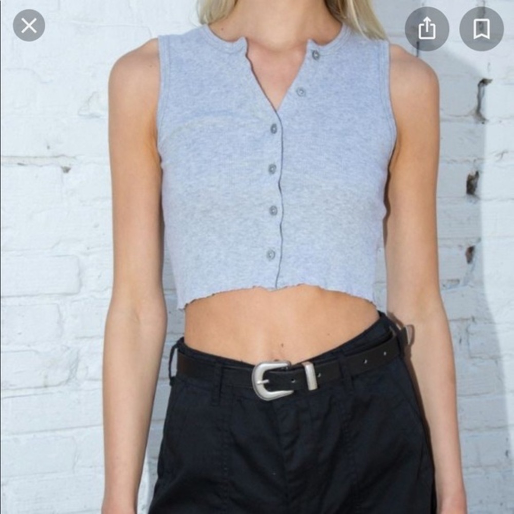 Brandy Melville Rhea Button Tank